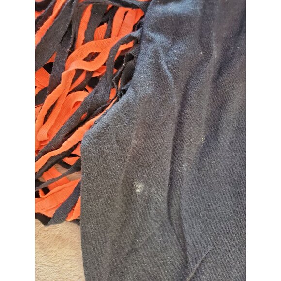 Harley-Davidson Black T-Shirt Razor Cut Sleeves Orange Logo MD Medium100% Cotton - Picture 7 of 10